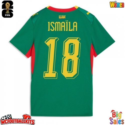 Senegal Ismaila Sarr #18 Replica Away Stadium Shirt for Women World Cup 2026 Short Sleeve